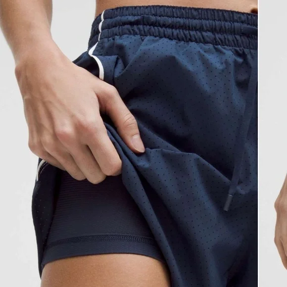 NWT Lululemon Court Rival High-Rise Short 3" *Perforated - Picture 2 of 9